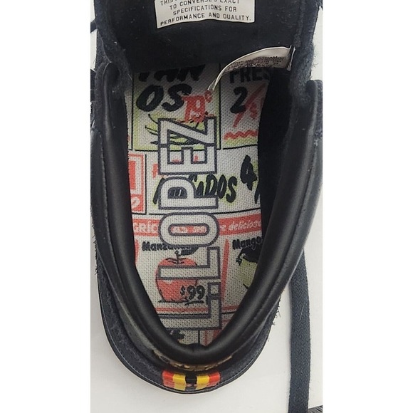 Converse Louie Lopez Pro Mid Shoes Suede Leather Black Men Sz 5 Skate Sneakers - Picture 13 of 13